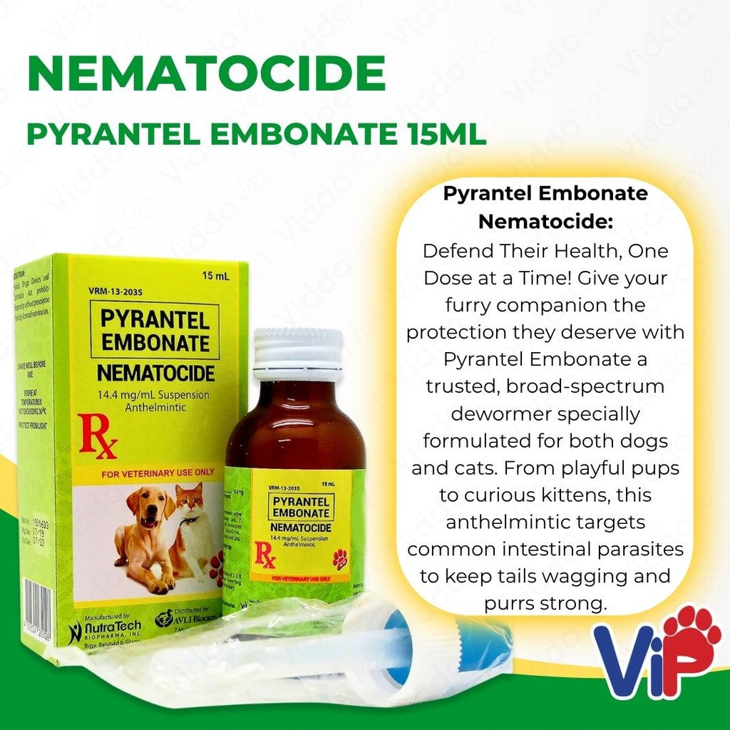 Nematocide Pyrantel Embonate 15ml