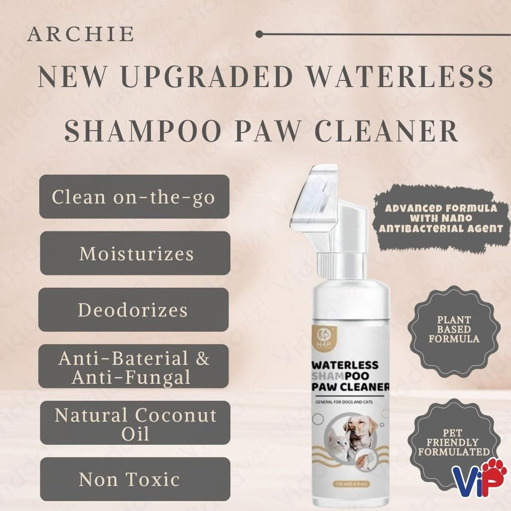 Waterless Paw Foam Shampoo for Pets 150ml