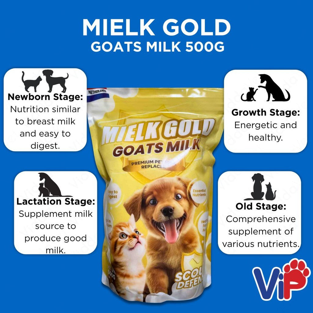 Mielk Gold High Quality Pet Milk Formula 500g