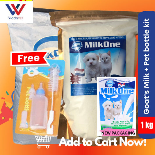 Milk One Goat's Milk 1kg + Pet Milk Bottle Set