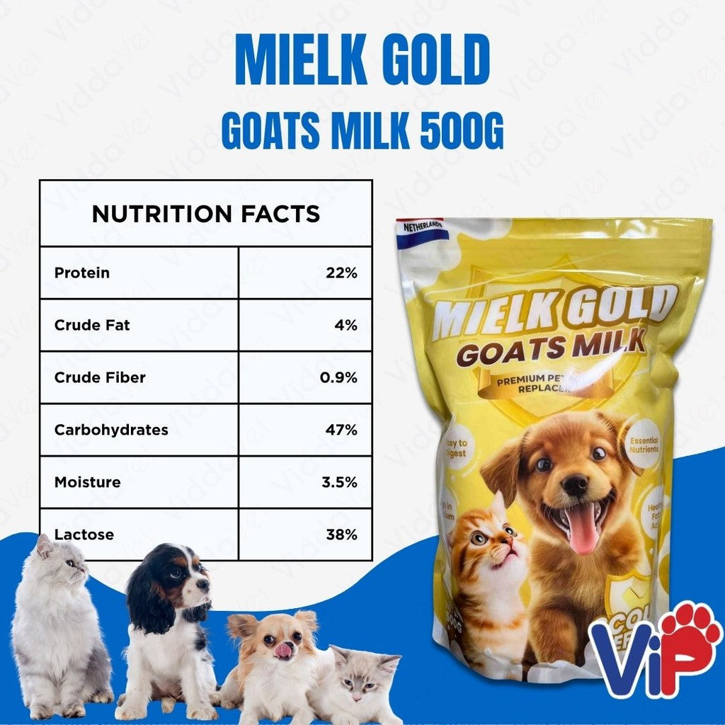 Mielk Gold High Quality Pet Milk Formula 500g