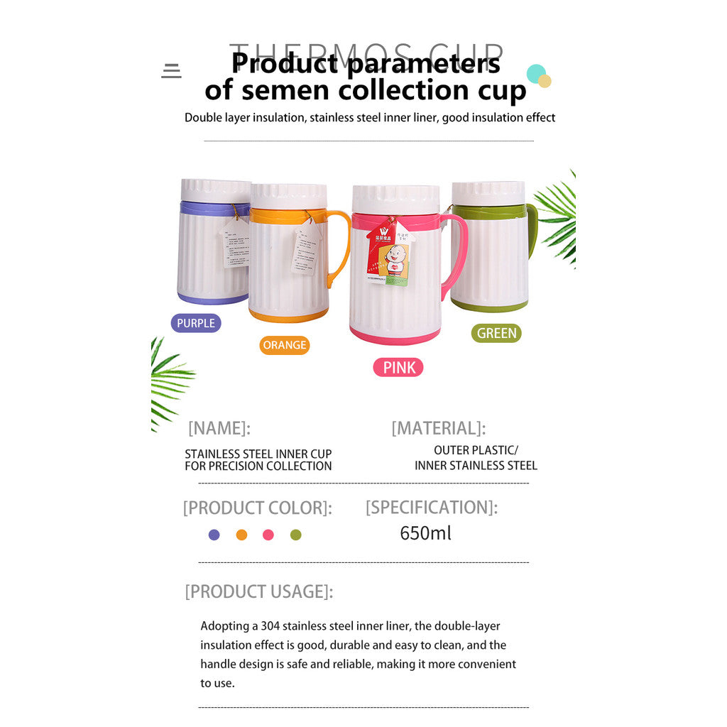 Stainless Steel Boar Semen 650ML