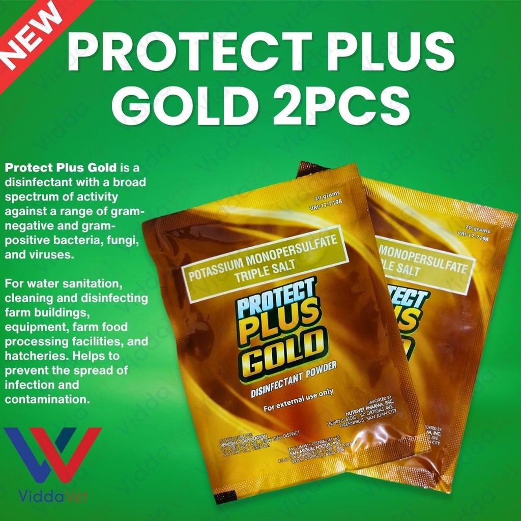 2PCS 20g Protect Plus Gold Disinfectant Powder for piggery farm house Eco Protect Disinfectant