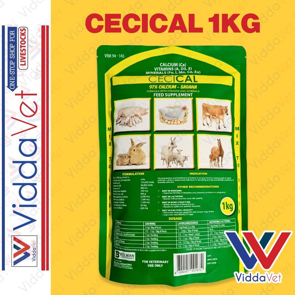 Cecical Powder Feed Supplement 1kg