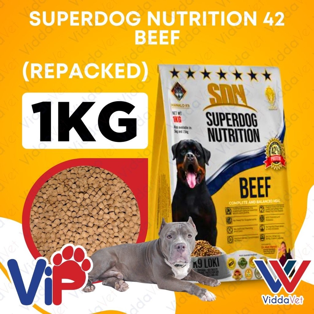 SDN 42 Superdog Nutrition Beef 1kg