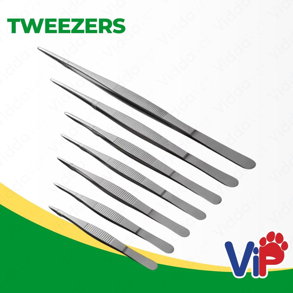 Tweezers 12.5cm/14cm/16cm/20cm/25cm Stainless Steel Medical Precision Straight Forceps