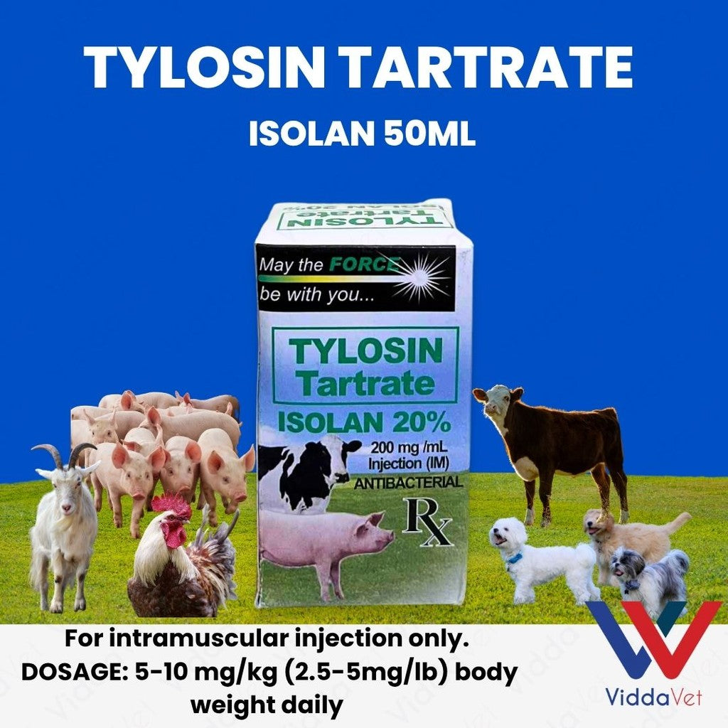 Tylosin Tartrate Isolan 20% 50ml