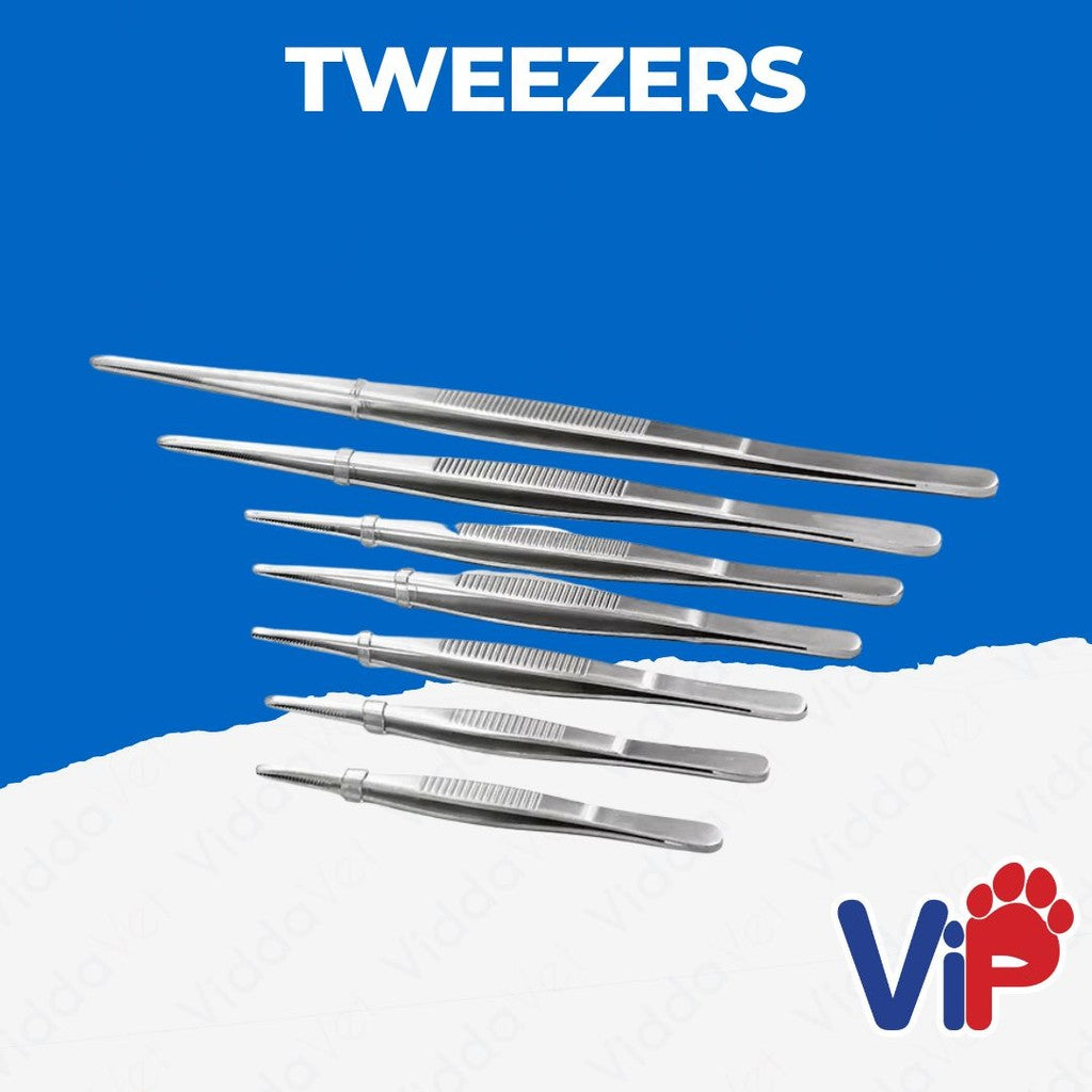 Tweezers 12.5cm/14cm/16cm/20cm/25cm Stainless Steel Medical Precision Straight Forceps