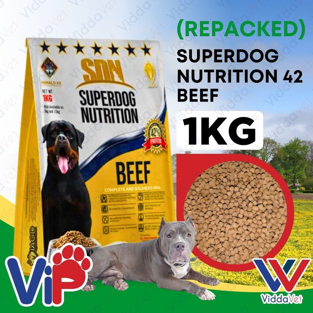 SDN 42 Superdog Nutrition Beef 1kg
