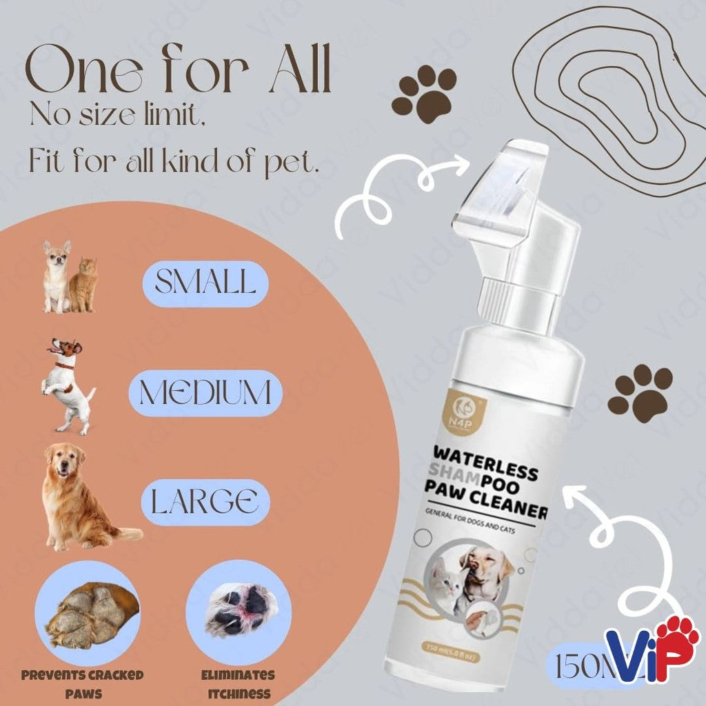 Waterless Paw Foam Shampoo for Pets 150ml