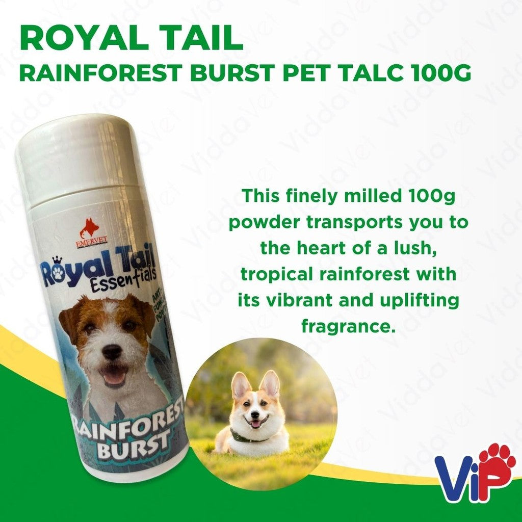 Royal Tail Rainforest Burst Pet Talc 100g