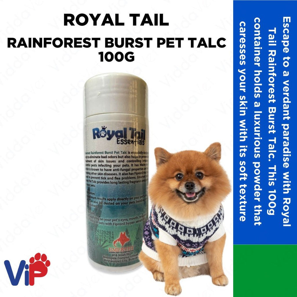 Royal Tail Rainforest Burst Pet Talc 100g