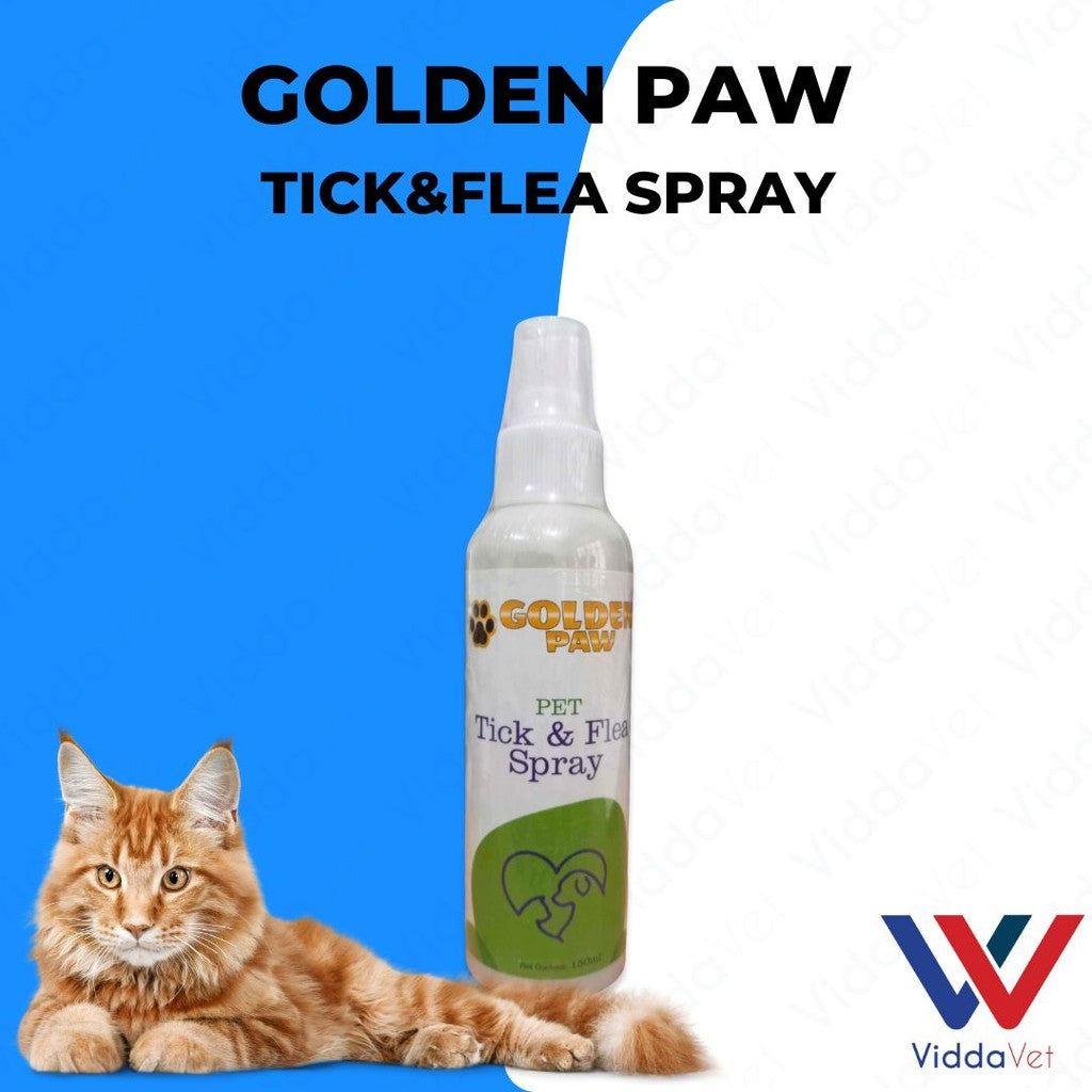 Golden Paw Tick & Flea Spray 150mL