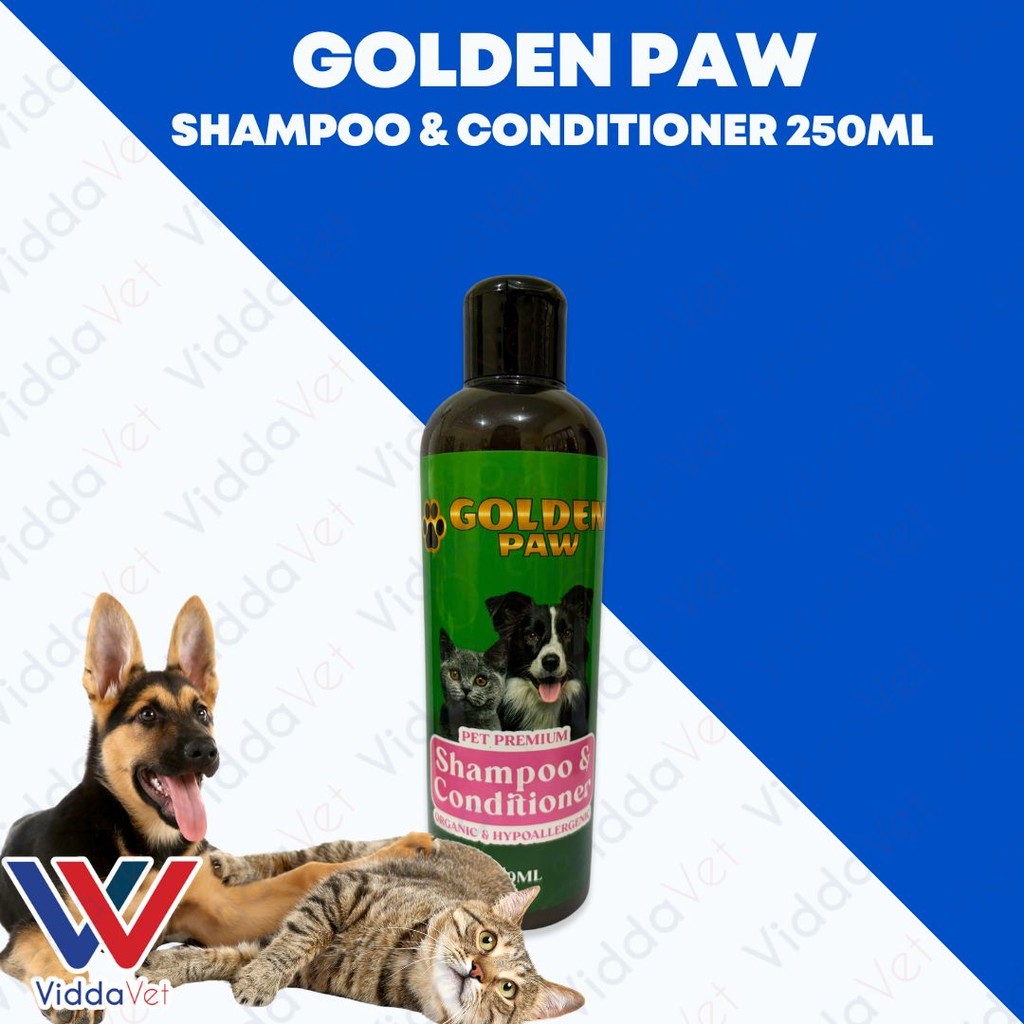 Golden Paw 2-in-1 Pet Shampoo & Conditioner 250ML