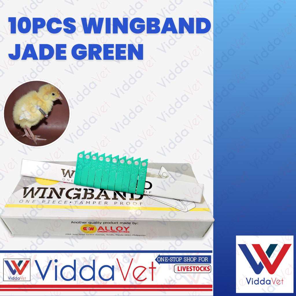 Wing Bands Green 10pcs
