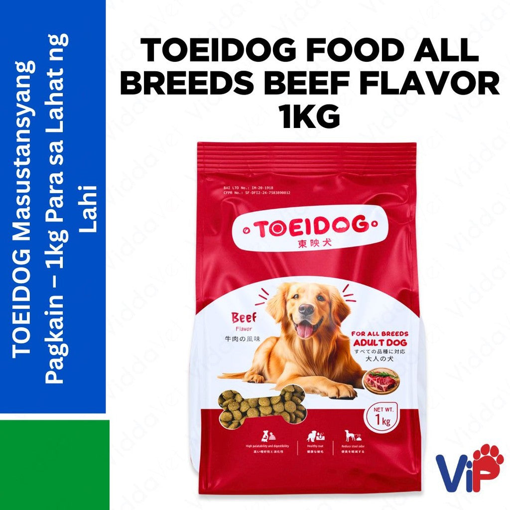ToeiDog Food All Breeds Beef Flavor 1kg