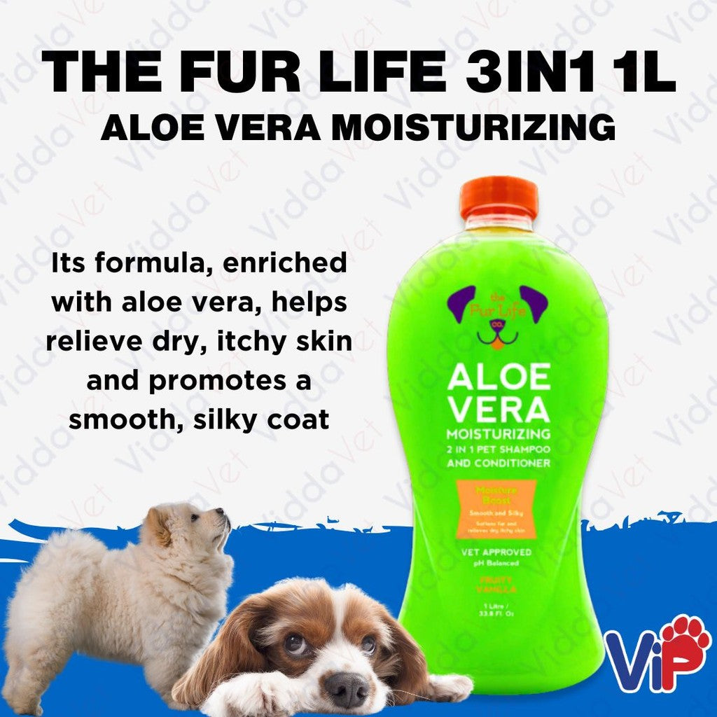 The Fur Life 3-in-1 Aloe Vera Moisturizing Dog Shampoo 1L