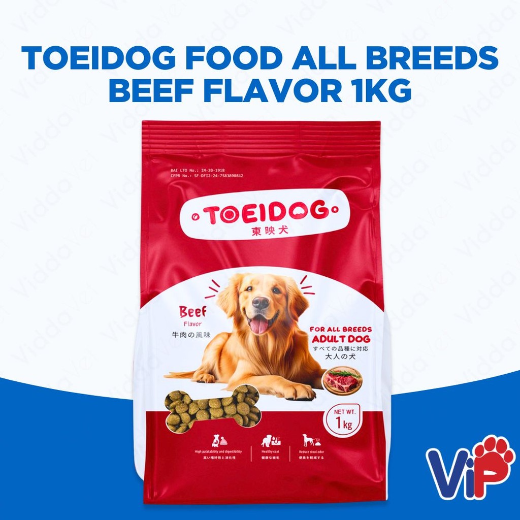 ToeiDog Food All Breeds Beef Flavor 1kg