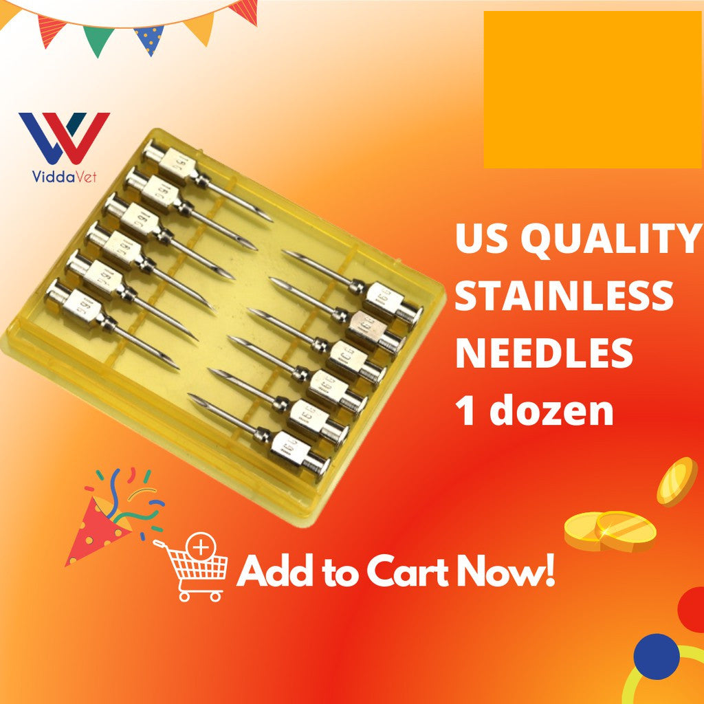 US Quality Stainless Needle 1 Dozen