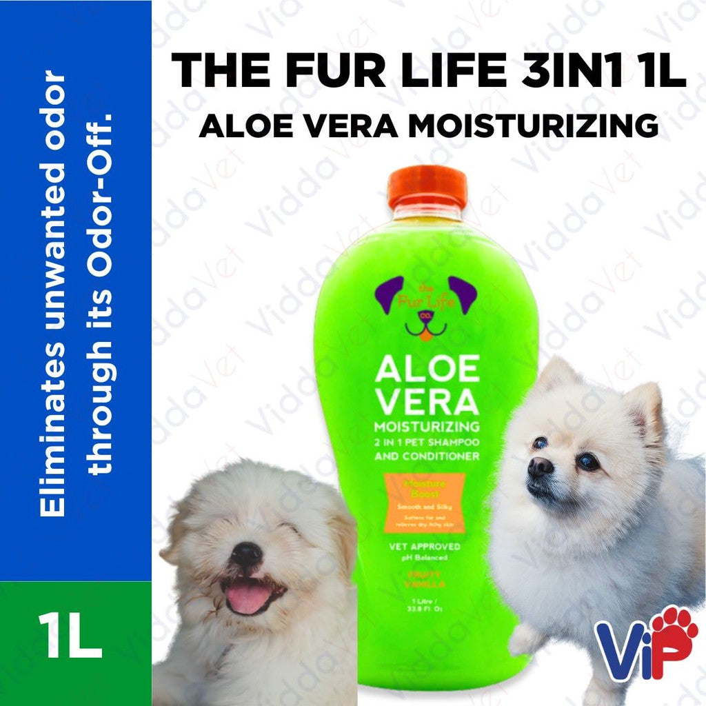 The Fur Life 3-in-1 Aloe Vera Moisturizing Dog Shampoo 1L