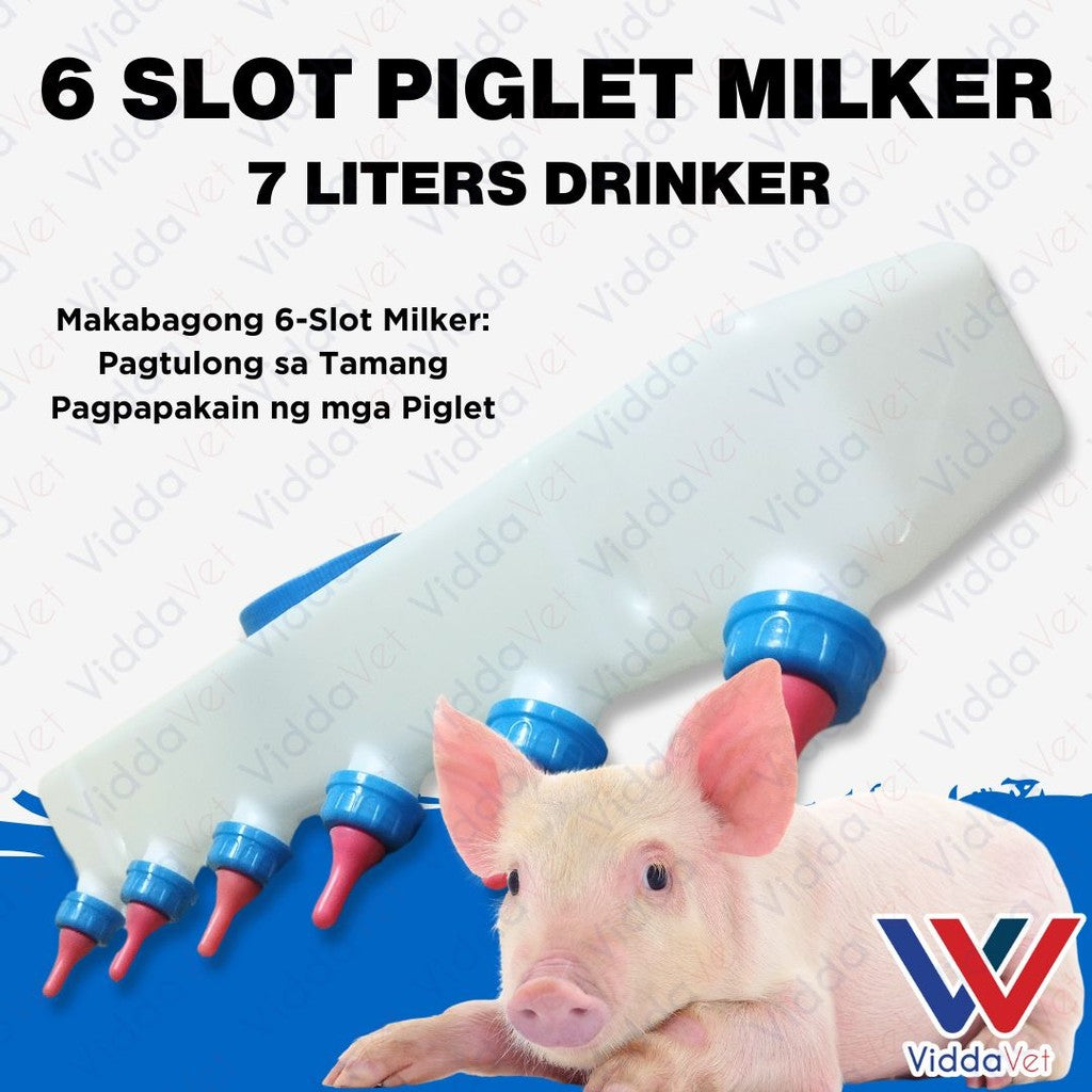 6-Slot Piglet & Goat Milker Machine 7L
