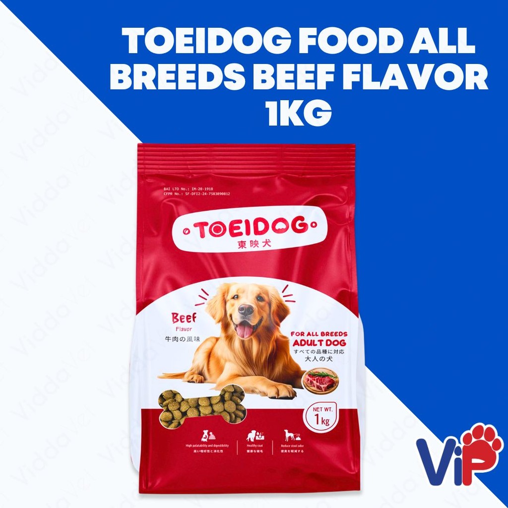 ToeiDog Food All Breeds Beef Flavor 1kg