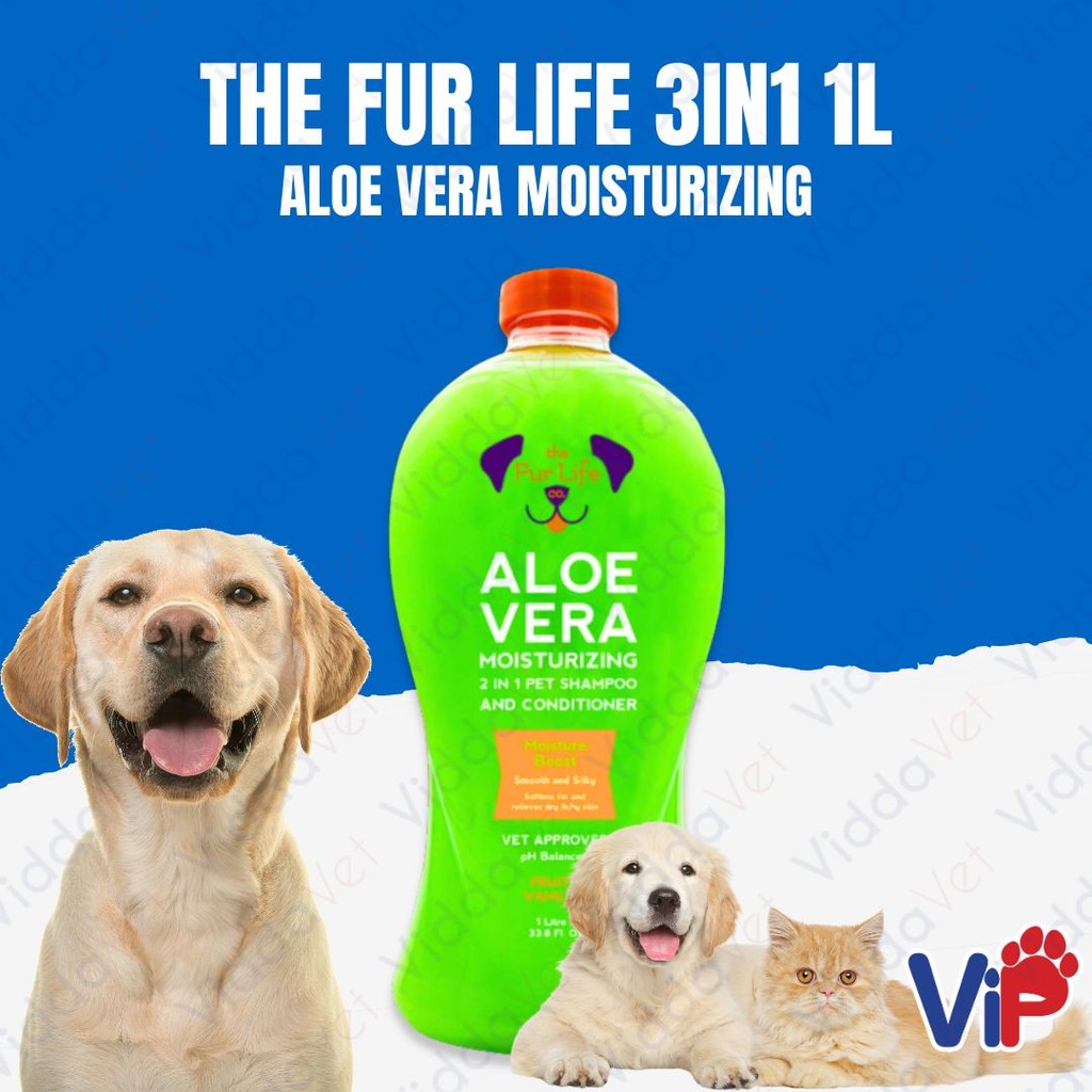 The Fur Life 3-in-1 Aloe Vera Moisturizing Dog Shampoo 1L