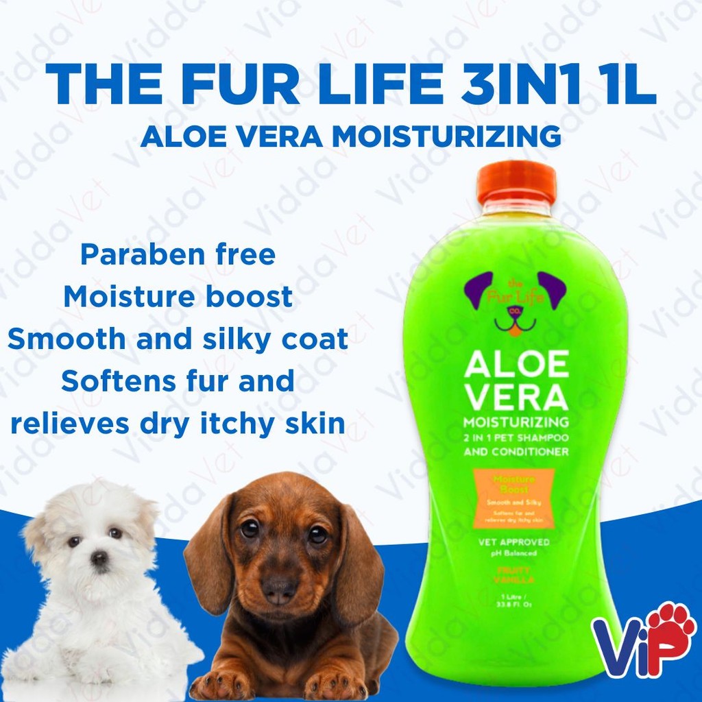 The Fur Life 3-in-1 Aloe Vera Moisturizing Dog Shampoo 1L
