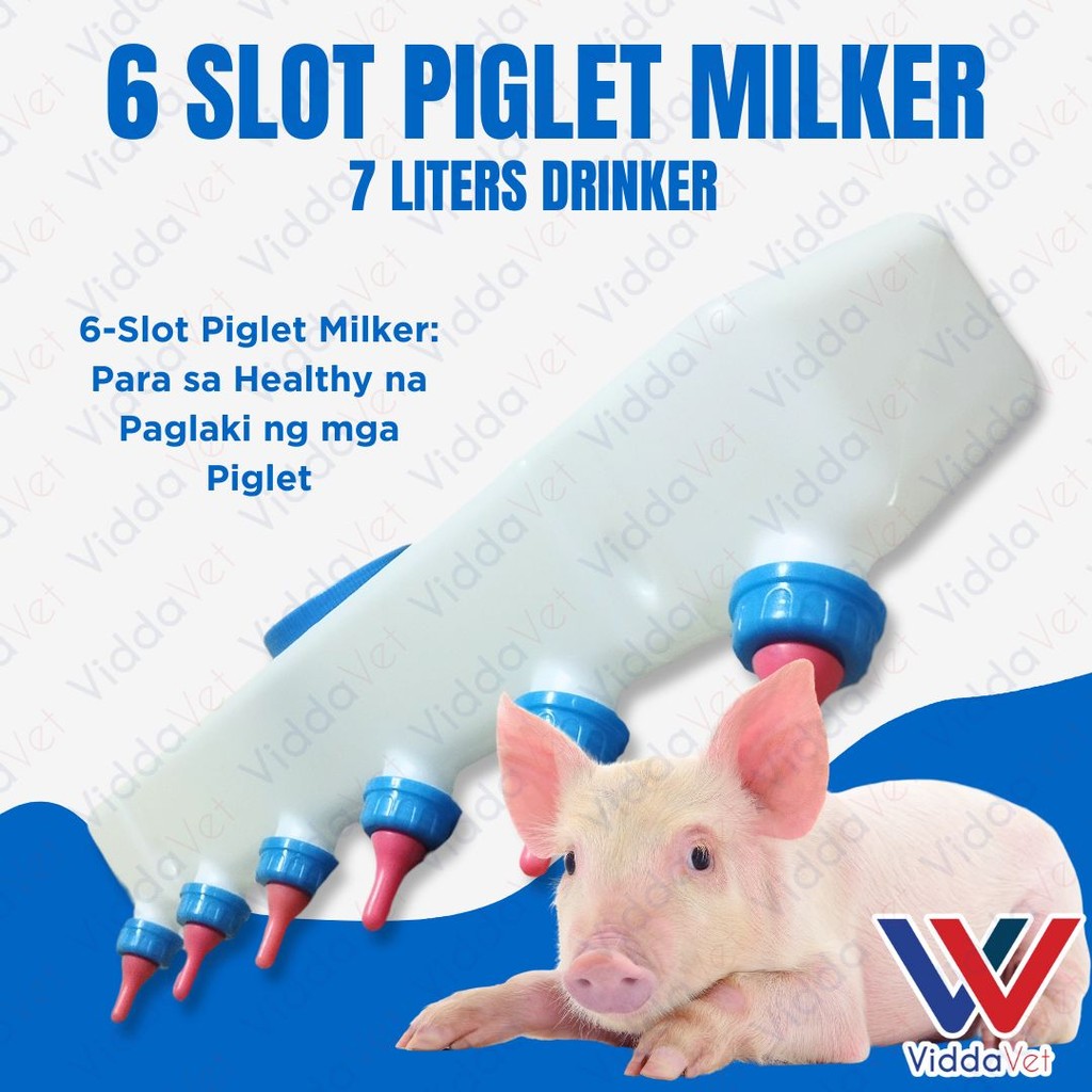 6-Slot Piglet & Goat Milker Machine 7L