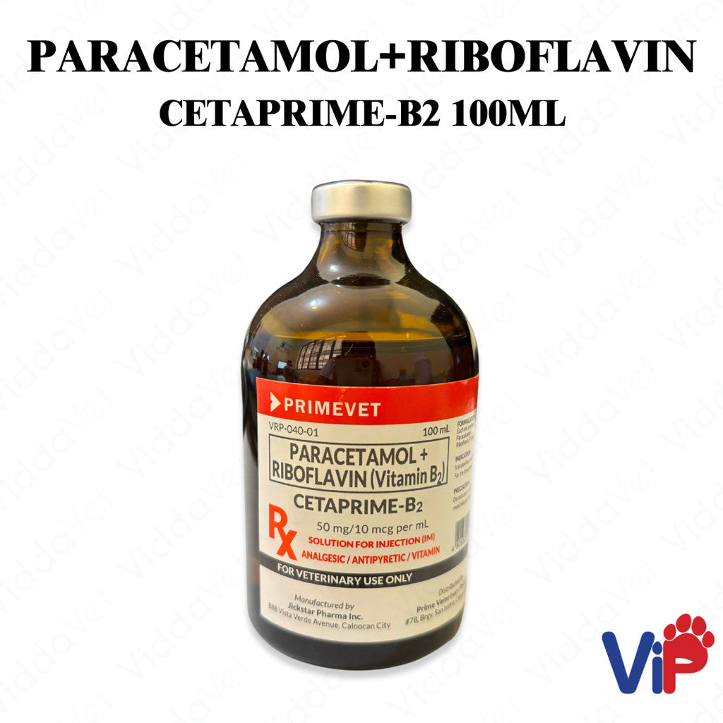Cetaprime - B2 Paracetamol Riboflavin  B2 100ML