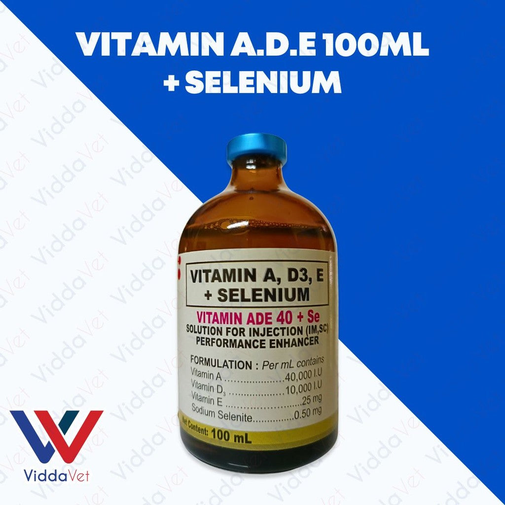 Nutrivet ADE + Selenium 100ml for Pets Vitamin Supplement for Better Health for Animals