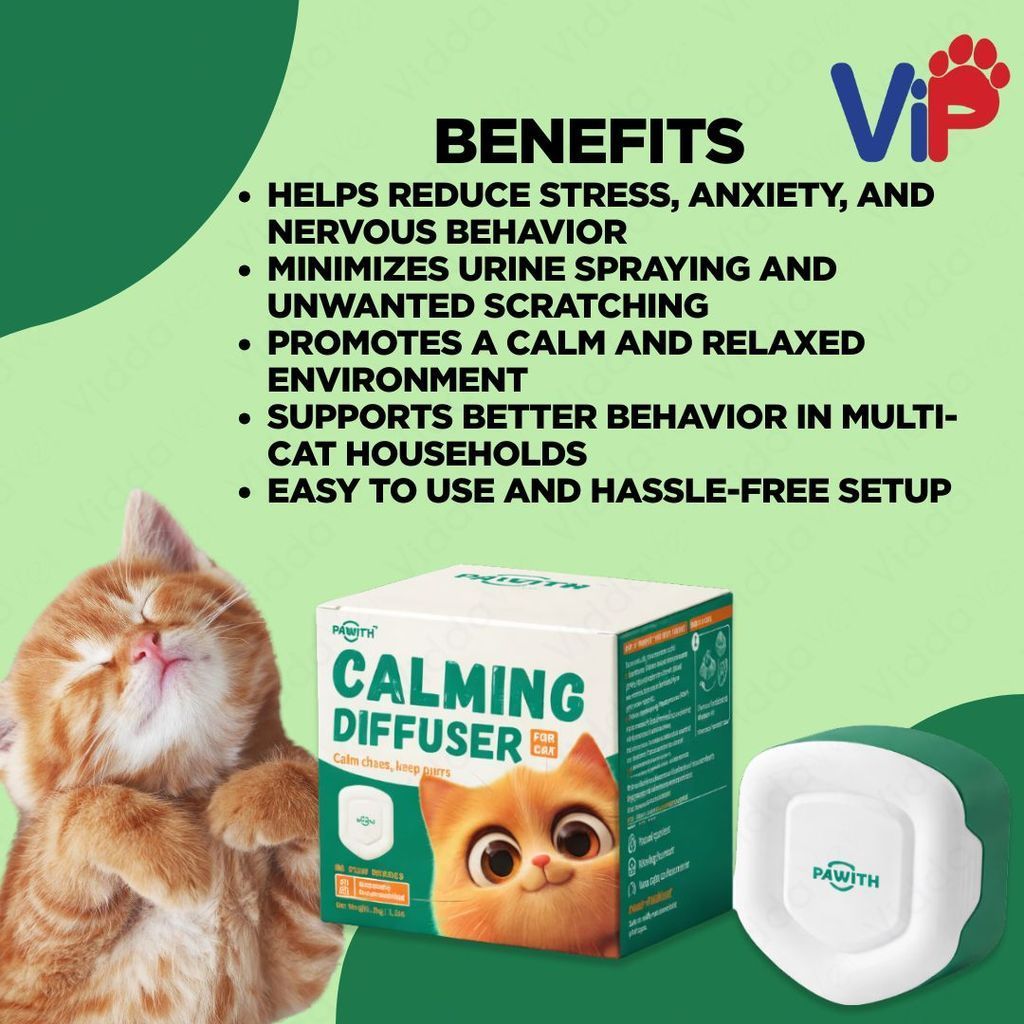 Cat Calming Diffuser Anxiety Relief Device for Indoor Cats