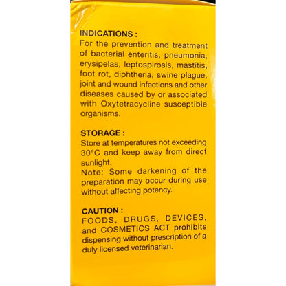 Oxytetra Robi LA Inj.. Solution for Respiratory Infections 100ml for animals