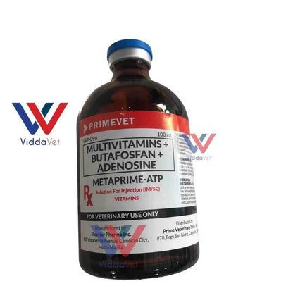 [ Metaprime -ATP 100ml ] (multivitamins+butafostan+adenosine) for pets ,livestock,  same as Coforta