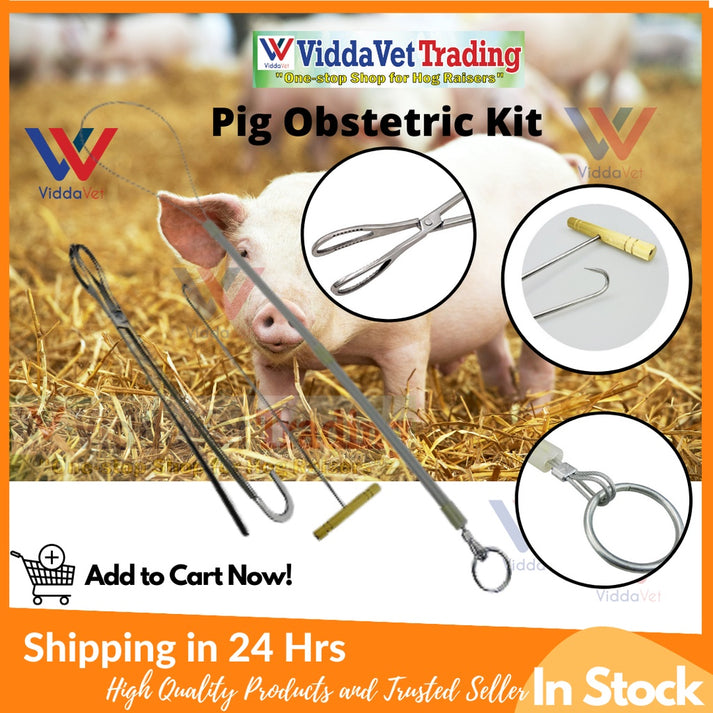 Pig Obstetric Kit - Professional Swine Birthing Tools | Viddavet Trading