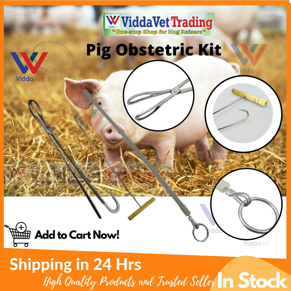 Pig Obstetric Kit - Professional Swine Birthing Tools | Viddavet Trading