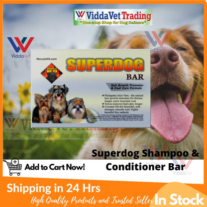 Superdog Shampoo & Conditioner Bar with Aloe Vera Extract 150g