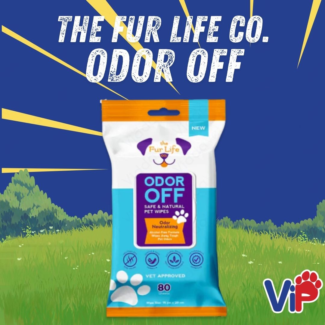 The Fur Life Co. Natural Pet Wipes Anti Tick Odor Off Bath Refresh and Mess Cleaner for Pets
