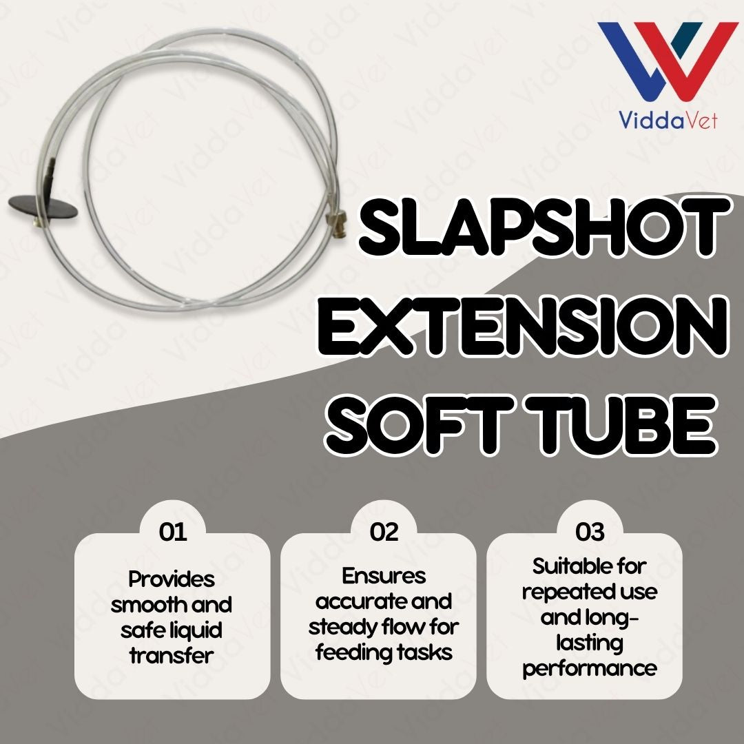 Slapshot Soft Extension Tube for Livestock Feeding and Fluid Transfer Connection