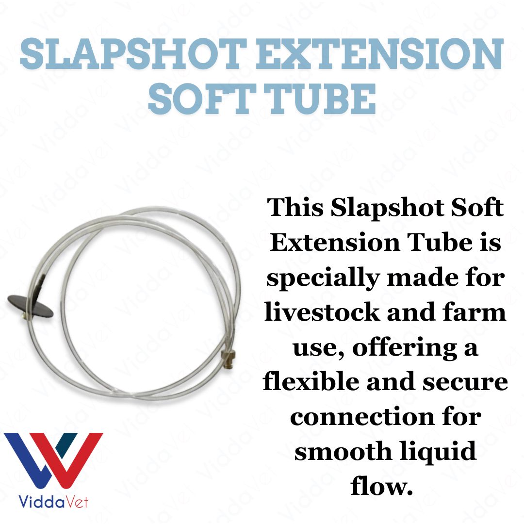 Slapshot Soft Extension Tube for Livestock Feeding and Fluid Transfer Connection