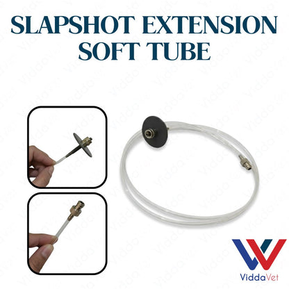 Slapshot Soft Extension Tube for Livestock Feeding and Fluid Transfer Connection