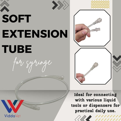 Soft Transparent Extension Tube Connector Line for Livestock Liquid Application