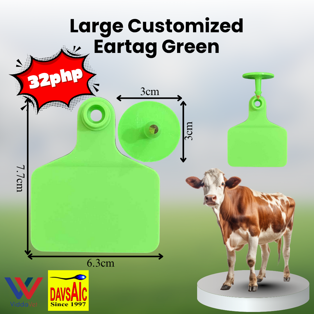 Customized Eartag Round, Square, Rectangle, Small, Medium, Large for Pigs, Sheep & Cattle