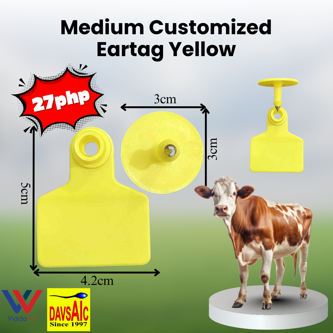 Customized Eartag Round, Square, Rectangle, Small, Medium, Large for Pigs, Sheep & Cattle