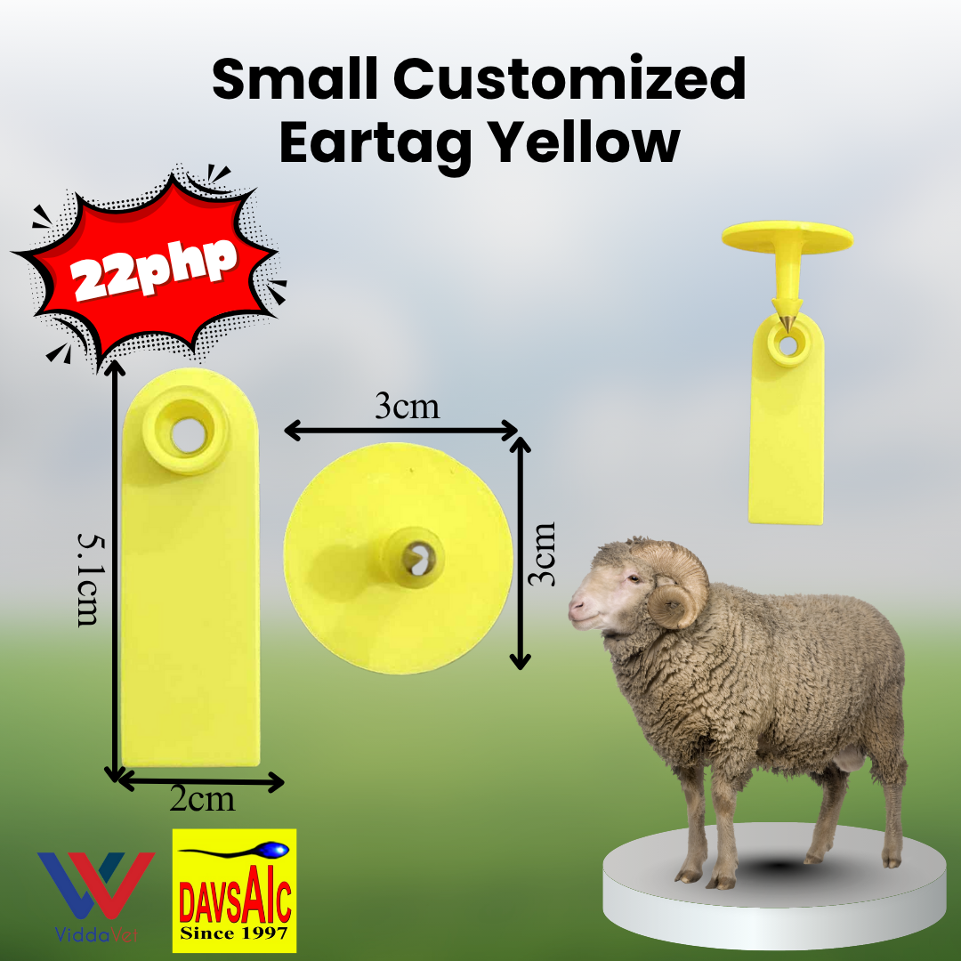 Customized Eartag Round, Square, Rectangle, Small, Medium, Large for Pigs, Sheep & Cattle