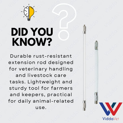 Stainless Extension Hard Rod Durable Farm Tool for Animal Care and Livestock Handling Use