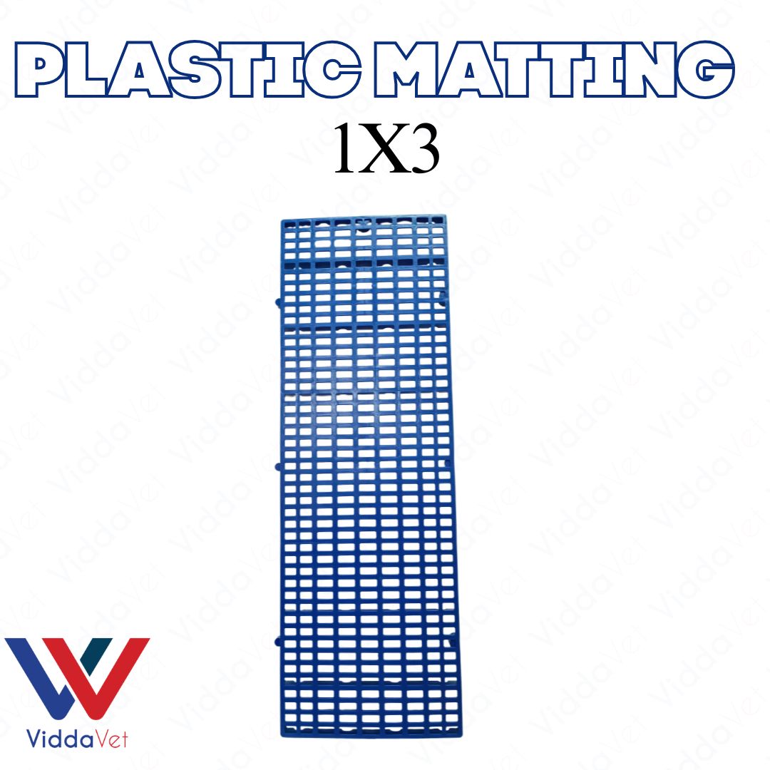 1x3 Blue Plastic Matting Durable Livestock Flooring Non Slip Easy Clean