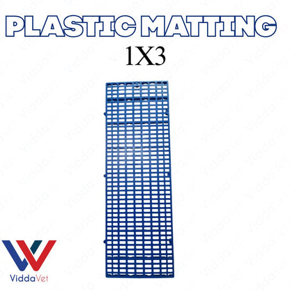1x3 Blue Plastic Matting Durable Livestock Flooring Non Slip Easy Clean