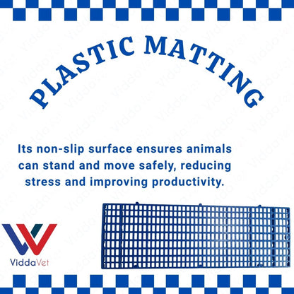 1x3 Blue Plastic Matting Durable Livestock Flooring Non Slip Easy Clean