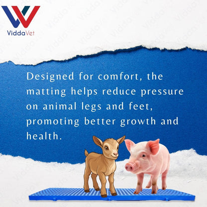 1x3 Blue Plastic Matting Durable Livestock Flooring Non Slip Easy Clean